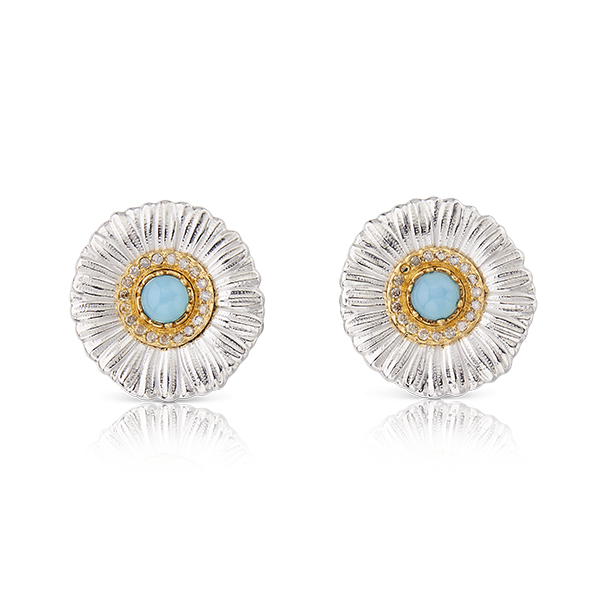 【charlottechesnais】Daisy Earring 18カラット シルバー kernjewelers_240-7721